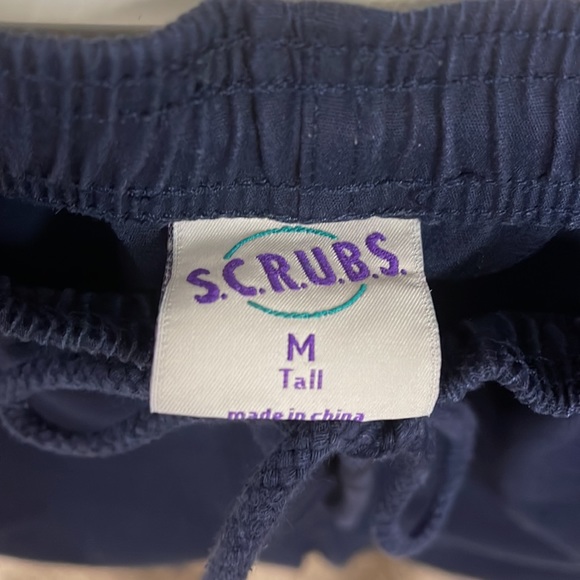 Scrubs medium, tall navy blue scrub pants - Picture 3 of 3